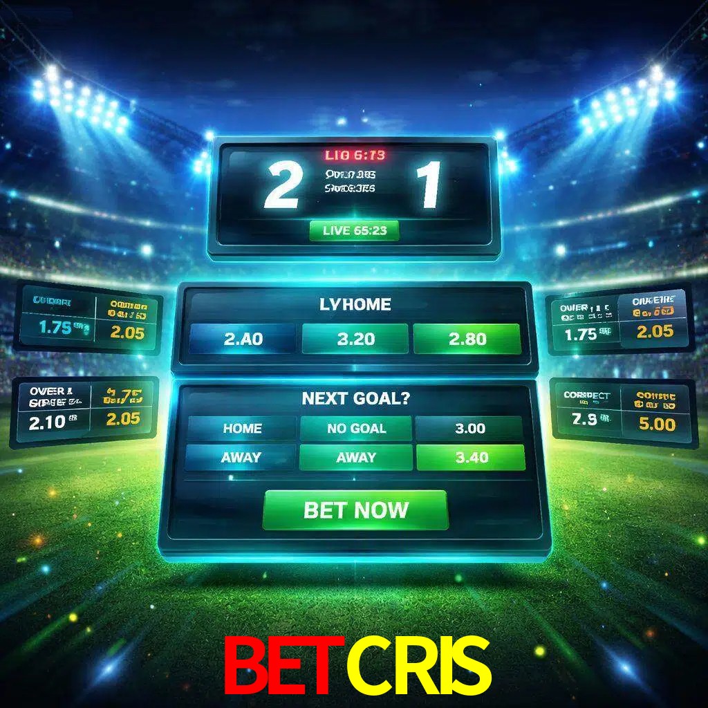 Vista de apuestas en vivo BETCRIS durante un partido en curso