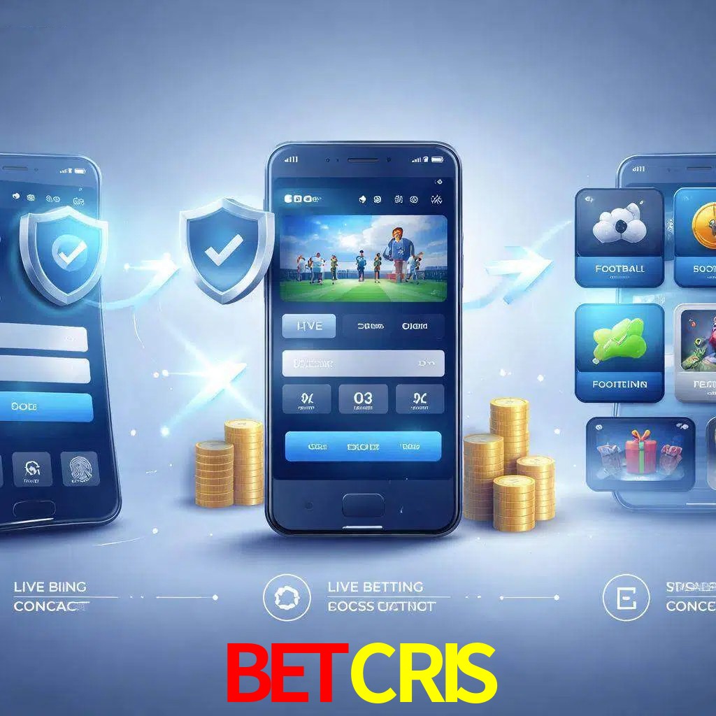 Pasos de acceso a la app BETCRIS en pantalla de teléfono móvil